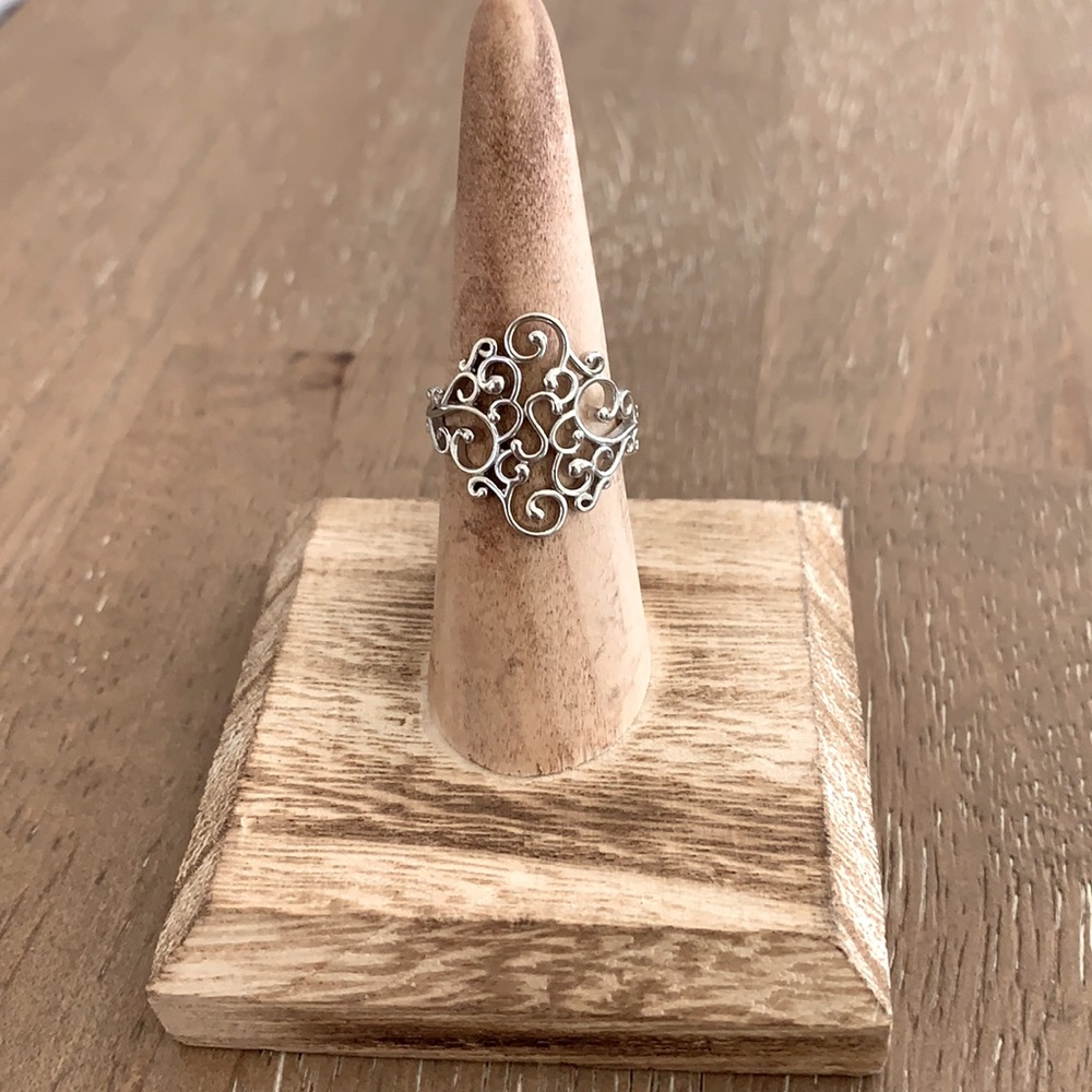NEW Sterling Silver Elegant Vine Ring
